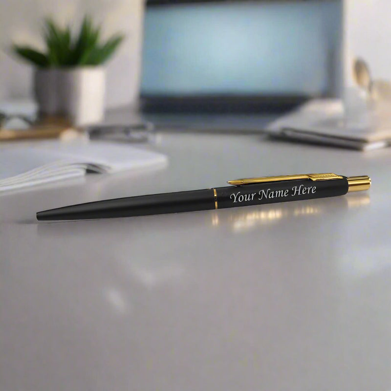 Personalised Pens Bulk 100 With Name Custom Ballpoint Pen With Stylus Tip Custom Free Engraving Pens Gifts For Anniversary, Birthday Or Graduation, Gold Rose