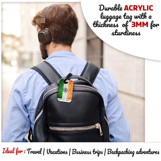 Personalized Printed Acrylic Luggage Tags- Personalize with Any Design, Name, or Quote.