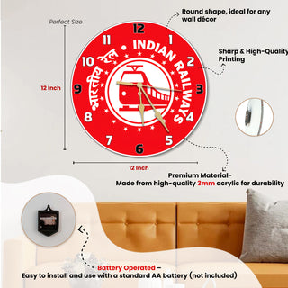 Personalized Corporate Photo Wall Clock 12x12 Inch.