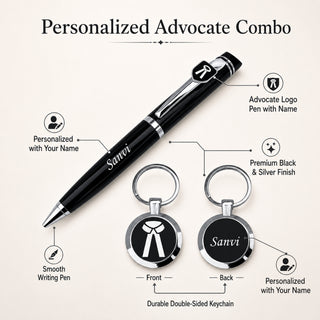 Customized Advocate Pen & Keychain Set.