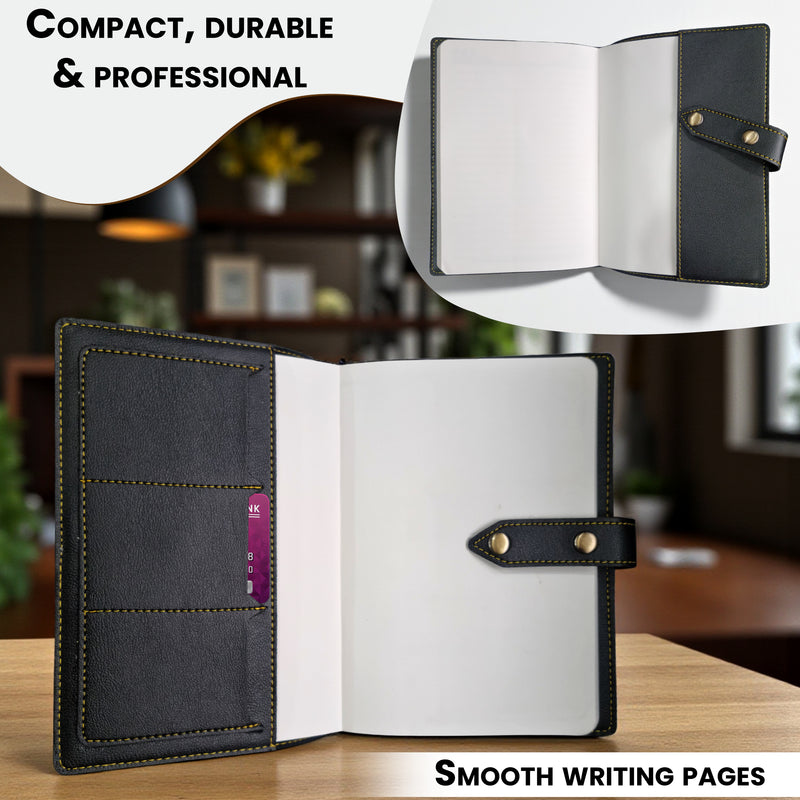 Customized Premium A5 Leather Notebook.
