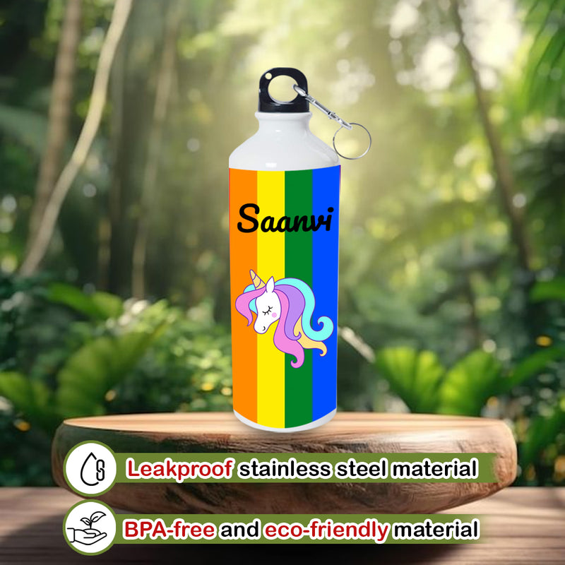 Kid's Duffle Bag & Bottle Combo Set with Child's Name Printed
