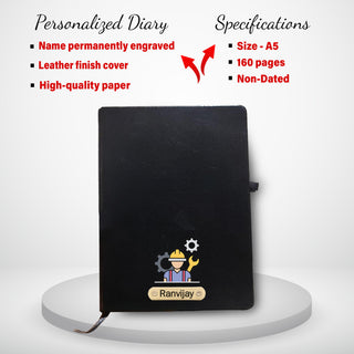 Customized Engineer Gift Set-Engineer Pen & Diary with Engineer's Name