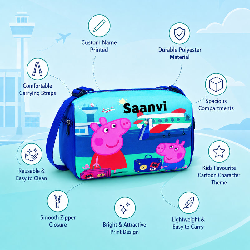 Kid's Travel Duffle Bag with Name Printed - Duffle Bag for Kids