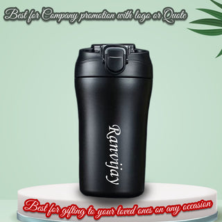 Personalized Stainless Steel Straw Tumbler with Your Name or Company Logo Engraved.