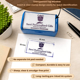 Customized Self-Inking Stamp | Custom Office Stamp | Premium Print Quality.