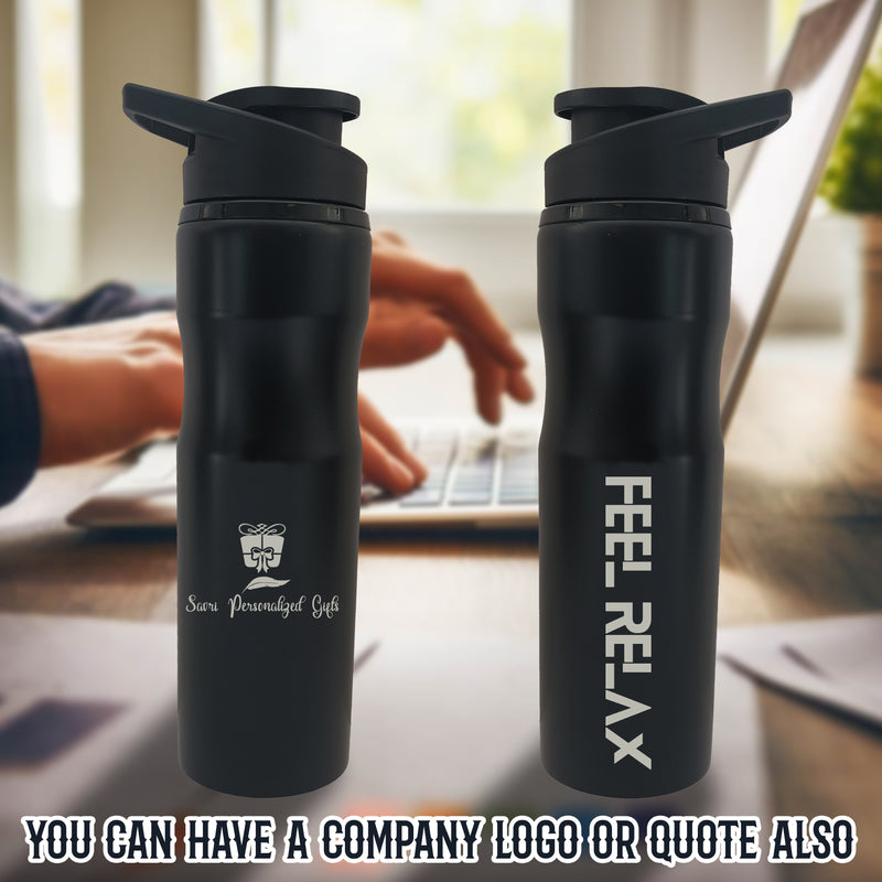 Personalized Steel Water Bottle.