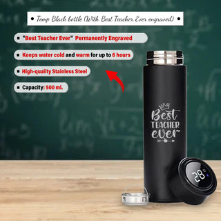 Elegant Teacher Gift Combo: Customized Bottle & Coffee Mug