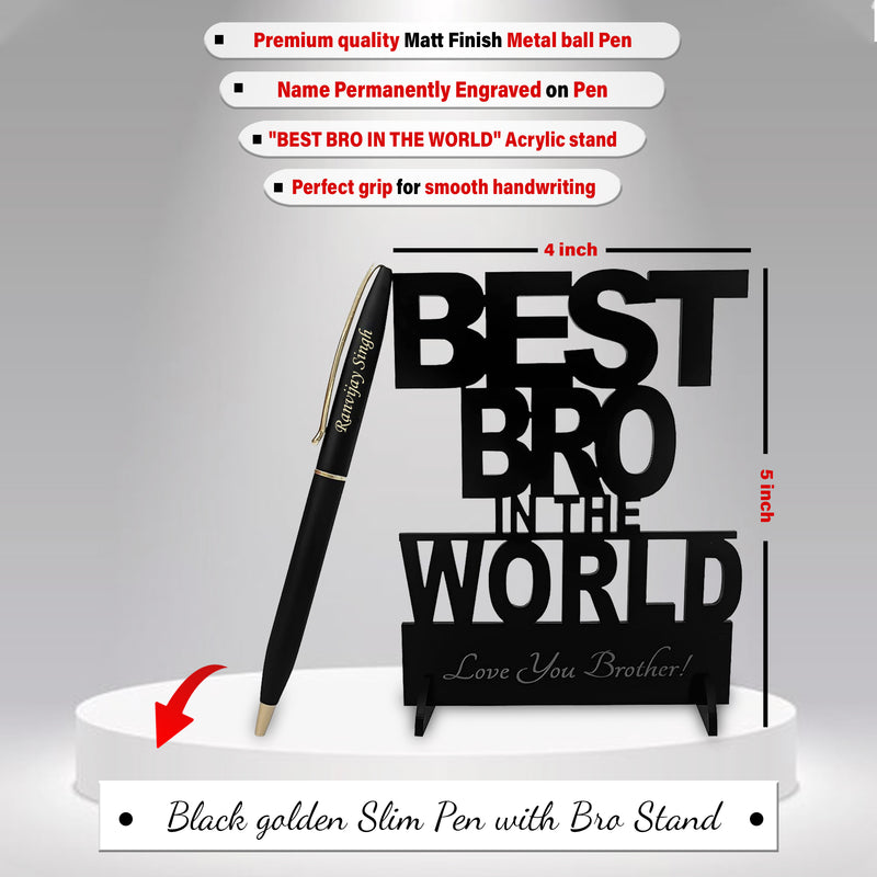 Black Slim Pen with Bro Stand & Ceramic Coffee Mug