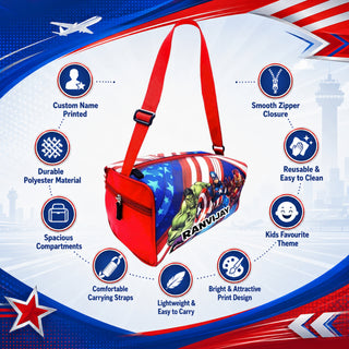 Kid's Travel Duffle Bag with Name Printed - Duffle Bag for Kids