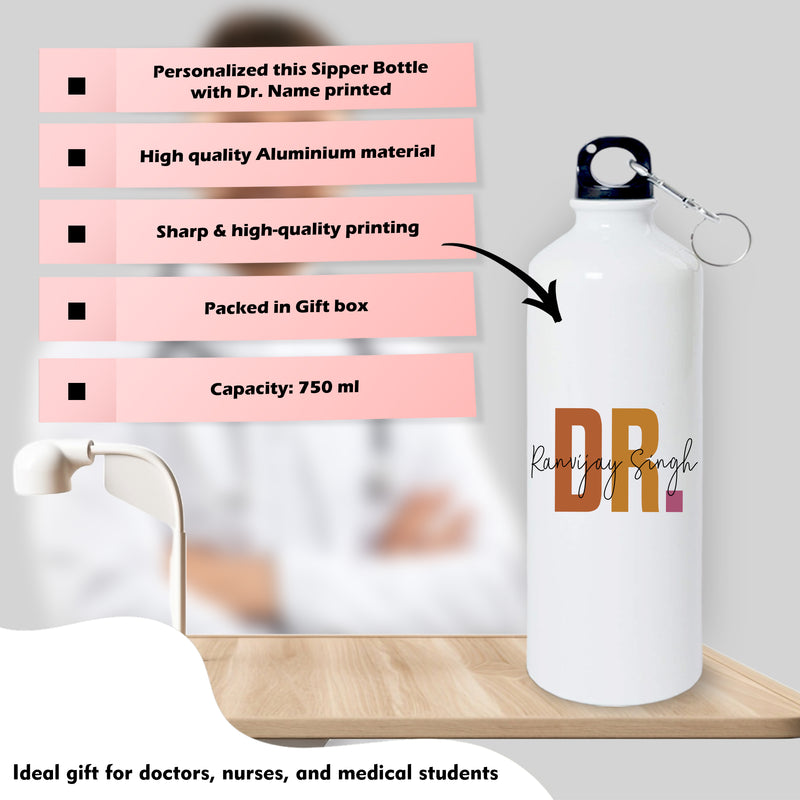 Doctor Gift Set – Printed Bottle, Mug & Mouse Pad with Doctor-Themed Design & Name.