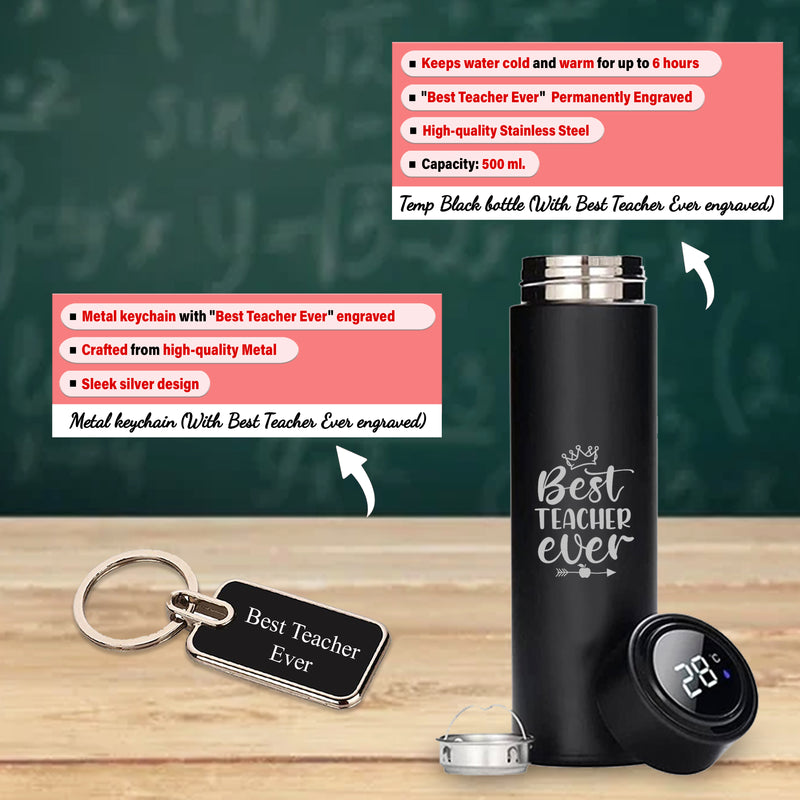 Teacher Appreciation Set: Diary, Keychain, Bottle, Pen & Mug.