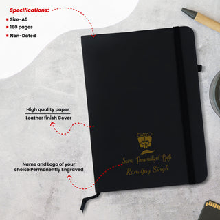Personalized Leather Diary with Name & Logo