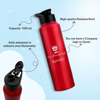 Personalized Sipper Water Bottle- Capacity- (1000 ml).