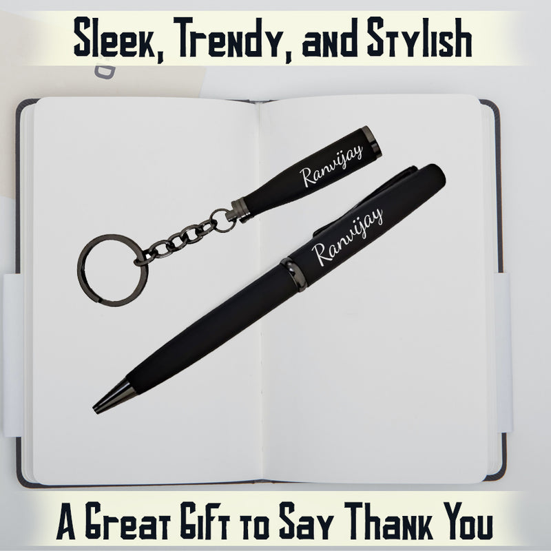 Personalized Pen & Keychain Combo Set.