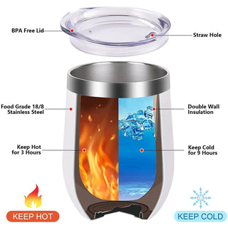 Black & White Insulated Coffee Travel Mug Set of 2 (Mr & Mrs Design)