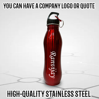 Customized Water Bottle with Name Engraved (750 ml).