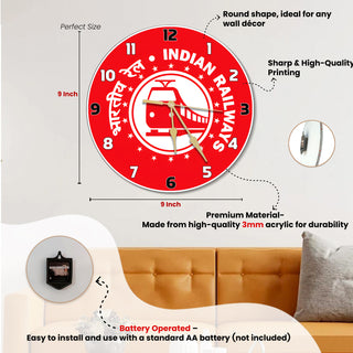 Personalized Corporate Photo Wall Clock 9x9 Inch