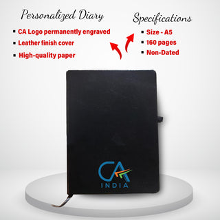 CA Gift Set – Engraved Pen & Black A5 Diary