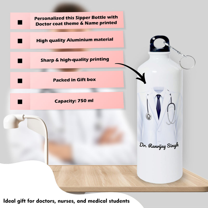 Doctor Gift Set – Printed Bottle, Mug & Mouse Pad with Doctor-Themed Design & Name.