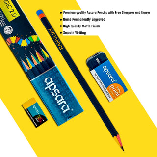Apsara Pencil with Name – Perfect for Kids' Birthday & Return Gifts