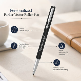 Customized Premium Parker Vector Roller Pen With Name.