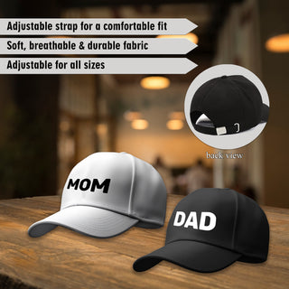 Mom and Dad Cotton Cap Hat – Best Gift For Mom & Dad.