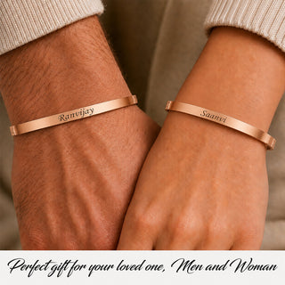 Customized Lock Kada Bracelet - Custom Name Engraved