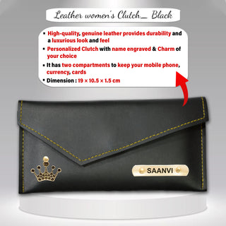 Birthday Combo: Personalized Acrylic Spotify Frame & Women's Clutch.