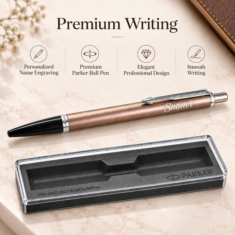 Personalized Parker Ball Pen with Name | Premium Customized Pen for Men & Women | Corporate Gift