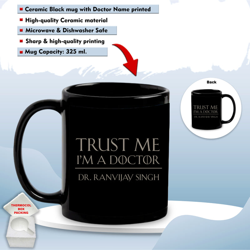 Personalized Doctor Gift Set – Custom Name Printed T-Shirt & Mug for Medical Professionals