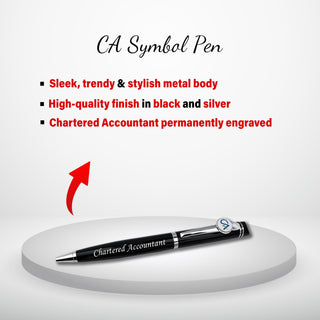 CA Gift Set – Engraved Pen & Black A5 Diary