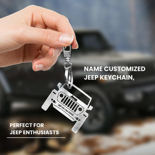 Personalized Stainless Steel Bike & Car Keychain with Name Engraved - Unique Gift for Birthdays for Car/Bike Lovers.
