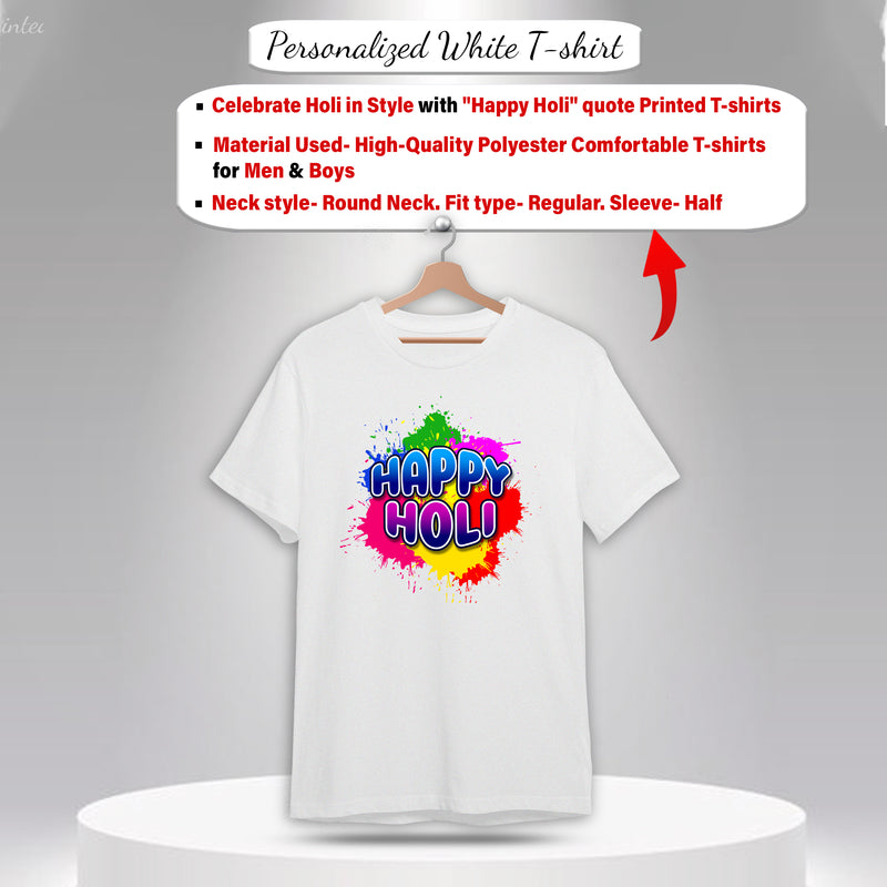 Holi T-Shirt & Cap Combo – Colorful Holi Festival Clothing for Men, Women & Kids –