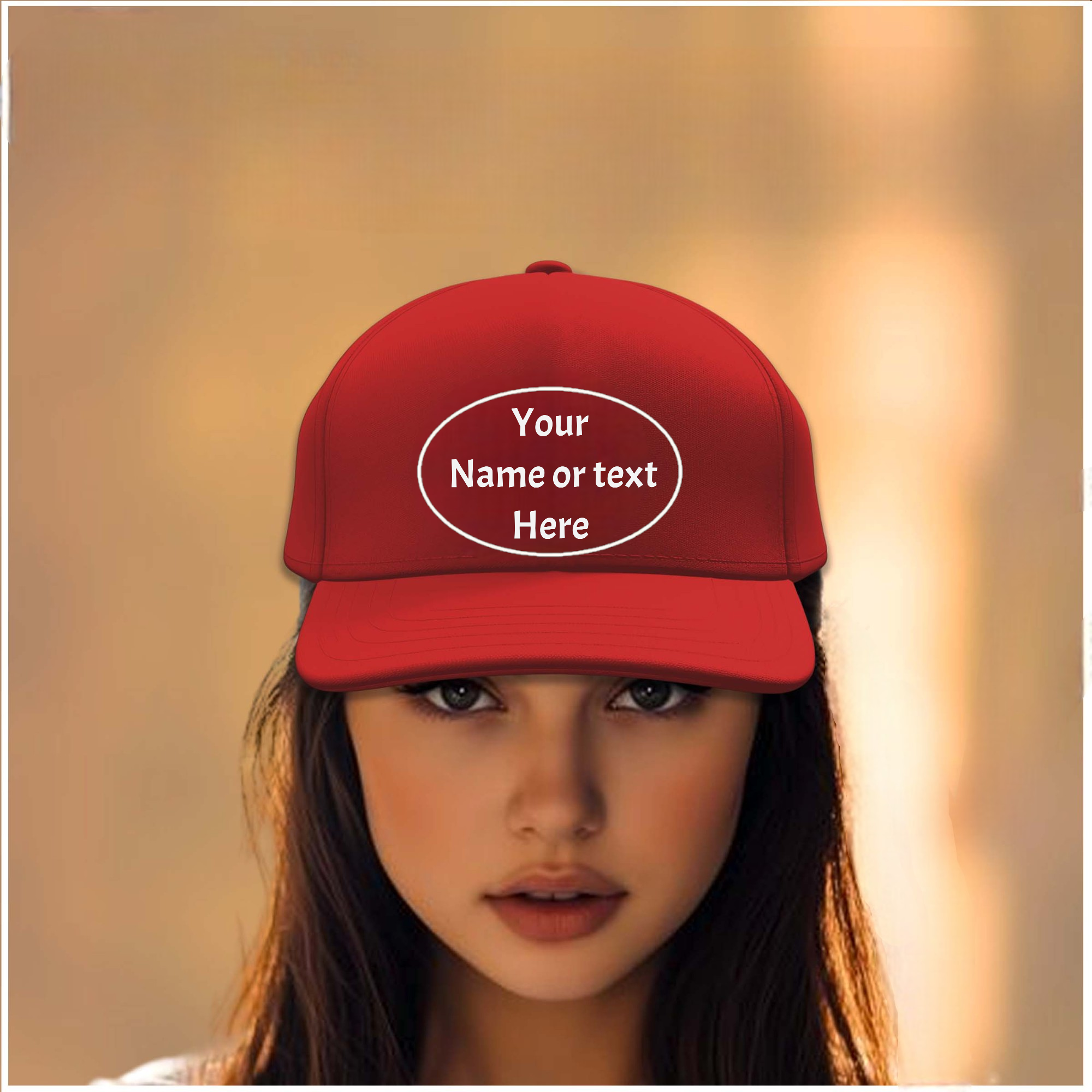 Edit Writing Caps Personalized Cap with your Text or Name Printed.
