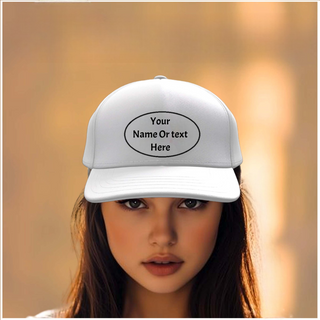 Personalized Cap with your Text or Name Printed.