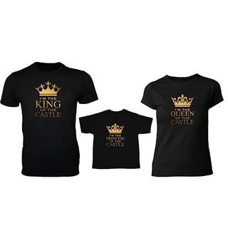 Family T-Shirt Combo for Father, Mother & Kids with Your Name