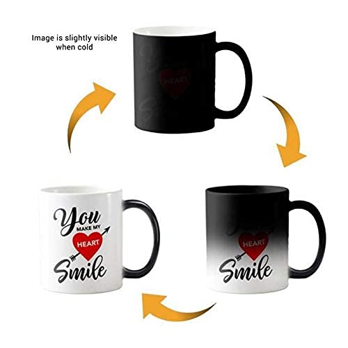 Gift Combo of Magic Mug,Keychain,Cushion Cover,Water Bottle with Your Photo.