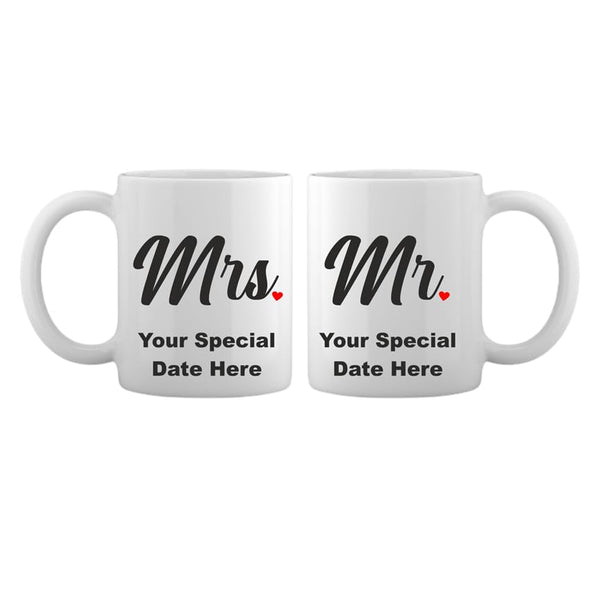 Mr. & Mrs. Ceramic Mug Set