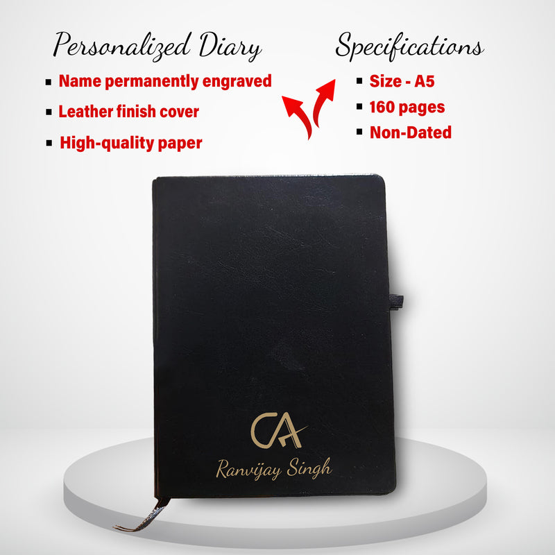 CA Gift Set: Pen & Diary with Name