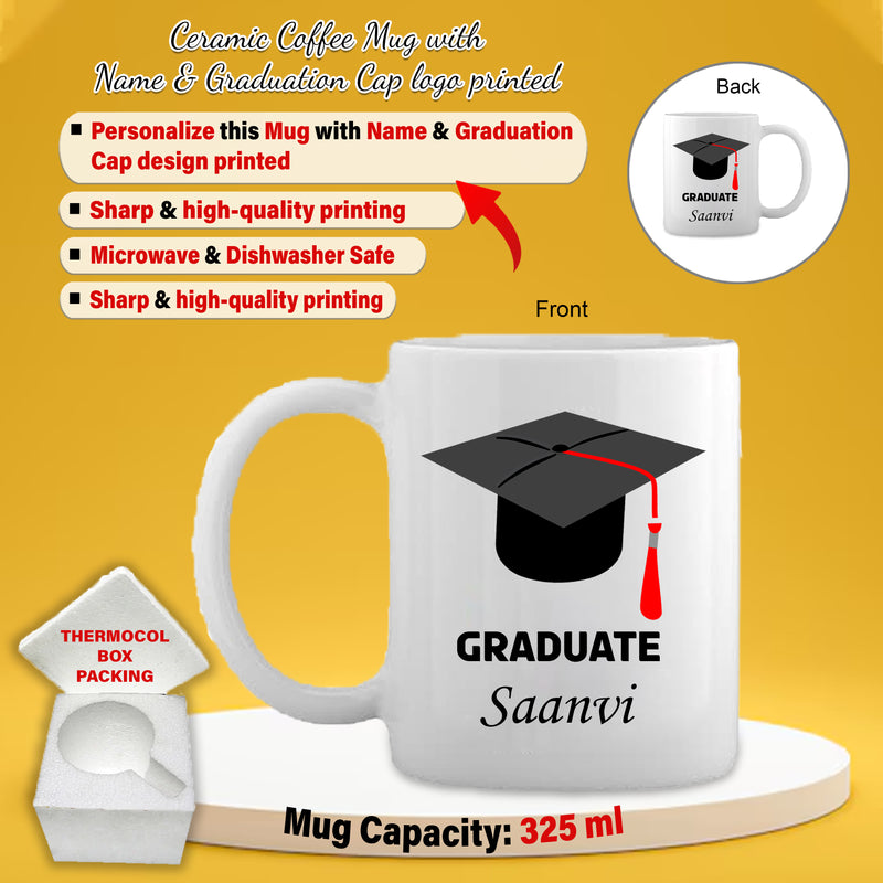 Graduation Gift Combo for Women- Custom Clutch, Keychain & Mug