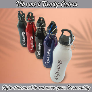 Customized Water Bottle with Name Engraved (750 ml).