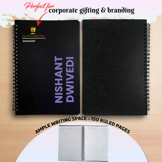 Spiral Diary A5 – Custom Notebook with Employee Name & Company Logo