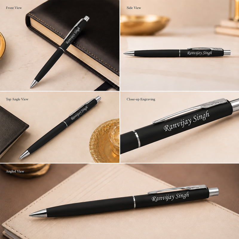 Customized Parker Ball Point Pen With Name Engraved.