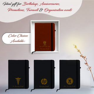 Personalized Leather Diary with Name & Logo