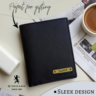 Giordano Leather Passport Cover- Custom Name Engraved