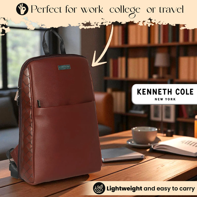 Premium Kenneth Cole Backpack Brown.