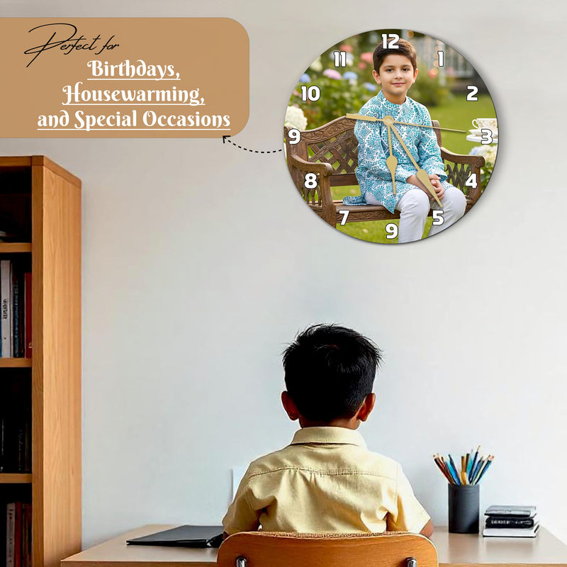 Personalized Acrylic Photo Printed Wall Clock