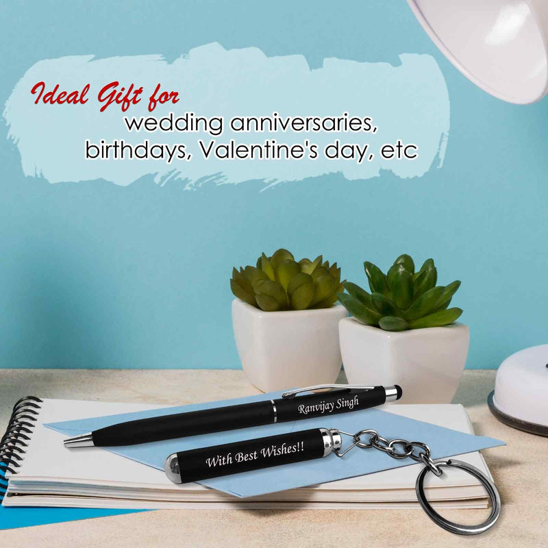 Personalized Pen & Keychain with Your name engraved on it.