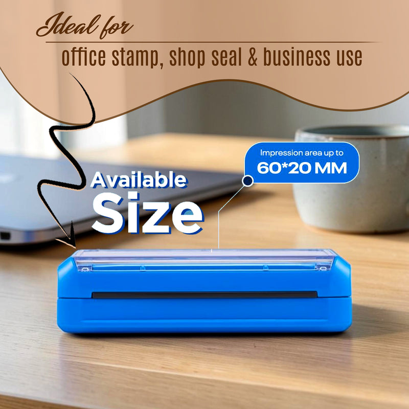 Customized Self-Inking Pocket Stamp | Custom Office Stamp | Premium Print Quality.